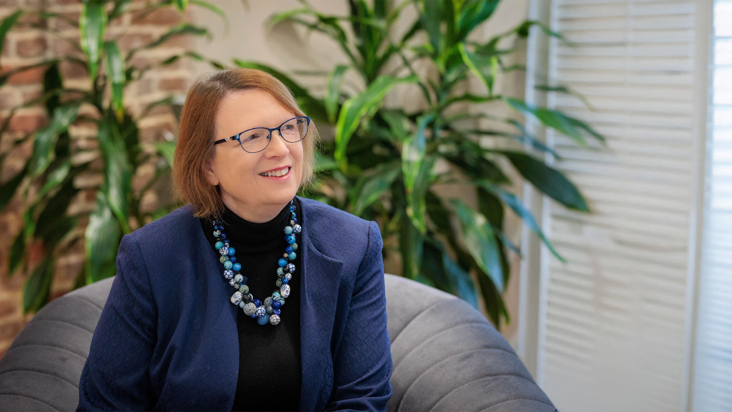 Dean Stephenson smiling and looking to the right