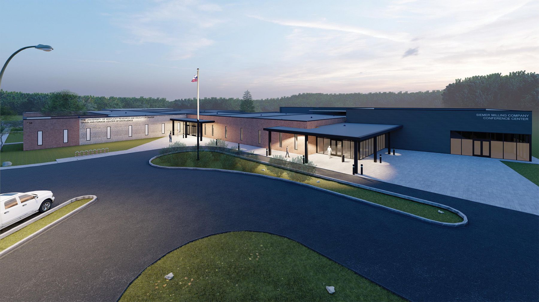 rendering of UKREC building